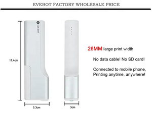 26mm Big <strong>Print</strong> Head EVEBOT Handheld Portable Printer Mini <strong>Print</strong>-Ind Date <strong>Inkjet</strong> Printers with Permanent Ink <strong>Coder</strong> <strong>Machine</strong> - Product Image 4