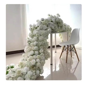 Á hậu trắng dài Hoa cưới Vòng hoa và lối đi hoa Á hậu cho đám cưới màu nâu - Product Image 1