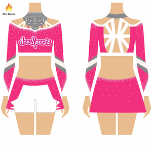 <strong>Cheap</strong> Hot Sale Sublimation Printing Cheerleading Uniforms Custom Your Own <strong>Cheer</strong> Uniforms OEM Service Crop Tops Skirts - Product Image 1