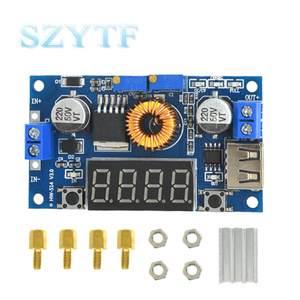 XL4015 75W DC-DC 5A電圧レギュレーターモジュール電圧計ディスプレイ付き調整可能バックモジュール - Product Image 1