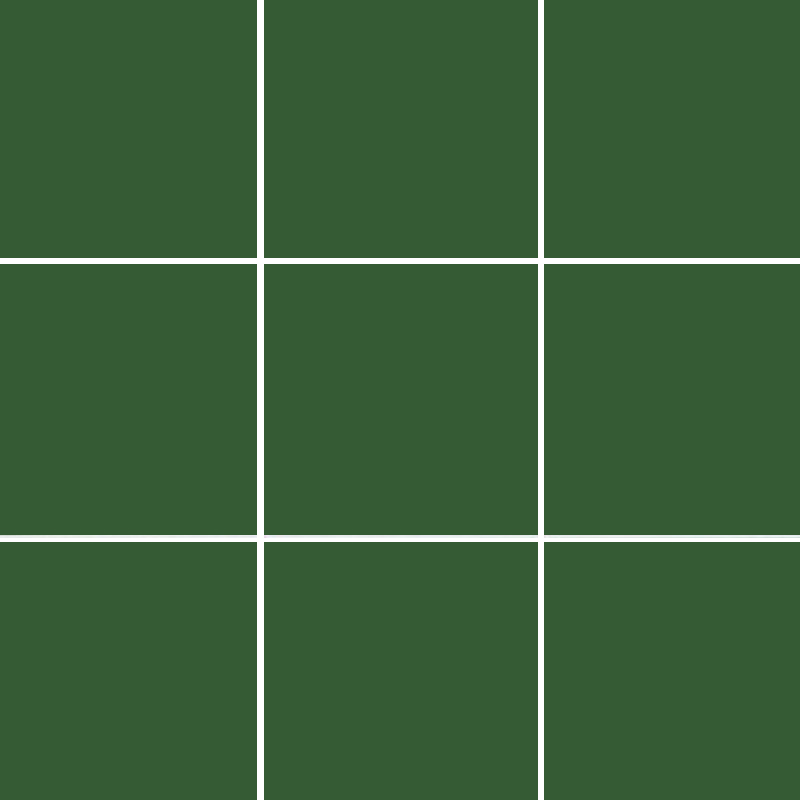 Neuf carrés vert foncé