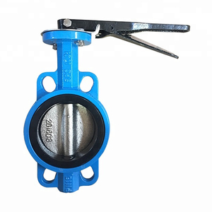 Altın tedarikçisi DN100 PN16 manuel EPDM kelebek vana koltuk kolu kumandalı Centerline konsantrik gofret tipi su gaz yağı medya - Product Image 2