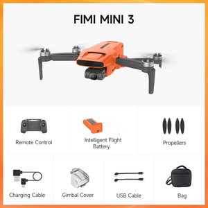 FIMI Mini 3专业遥控无人驾驶飞机，带8K 60FPS 3轴万向节摄像机250g无刷电机9公里长距离遥控 - Product Image 6