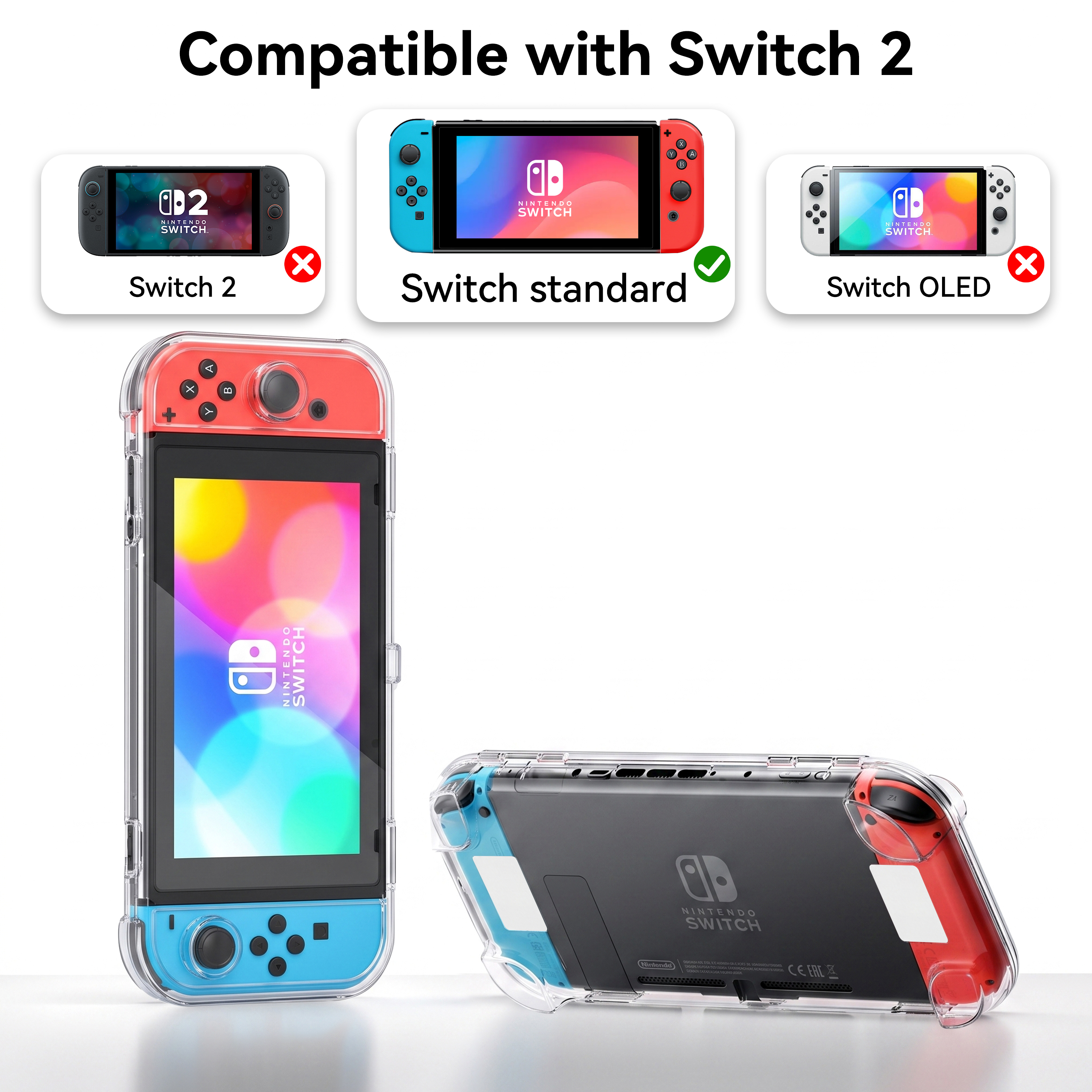Switch 1 Protective Case (not have a game card slot)
