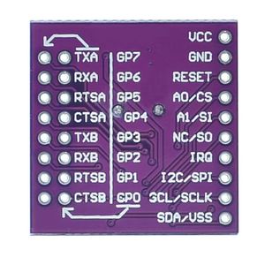 SC16IS752 MCU-752 interfaccia Bus I2C/SPI al modulo di conversione UART a doppio canale - Product Image 4