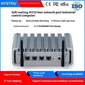Control Industrial Small Host N100 Computer 2,5G Cuatro puertos de red Enrutamiento Suave 4-Core HTPC Internet Things Firewall Nuevo