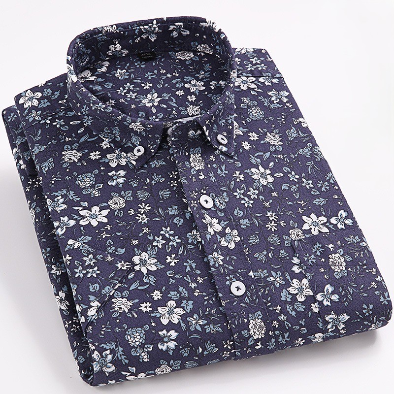 638-Navy blue flowers