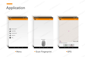 HFSecurity FP07 lettore di impronte digitali SMS NFC resistente alla polvere lettore di schede Android 11 Industrial Tablet - Product Image 4