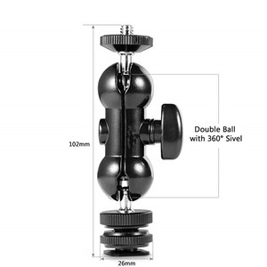 360 Degree Ball Head <strong>Mount</strong> Magic Arm With 1/4&quot; Screw Cold Shoe <strong>Mount</strong> for DSLR Camera LCD Monitor Video Light DJI <strong>Ronin</strong> Gimbal - Product Image 4