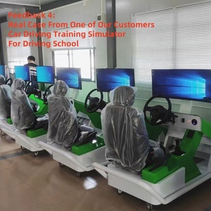 Máquina de simulador de conducción profesional para escuela de conducción con embrague de pedales de volante de cabina Sim para juegos de carreras de PC PS5 - Product Image 5