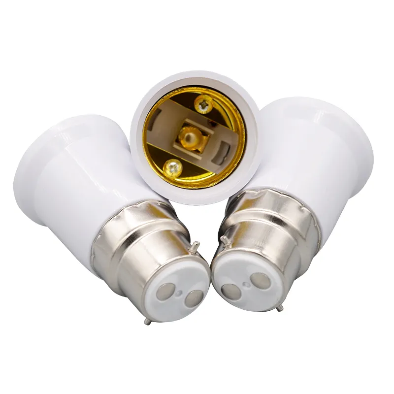 Support de lampe ovale en nickel de fer B22 de haute qualité et à bas prix Adaptateur d'allongement B22 à E27