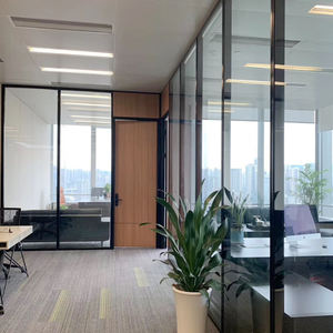 Customize Office <strong>Partition</strong> Aluminum Frame Toughened Glass Soundproof Room Divider Operable Office Glass Walls <strong>Partition</strong> <strong>System</strong> - Product Image 6