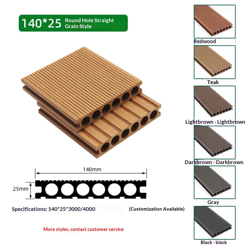 140*25 round hole straight grain floor