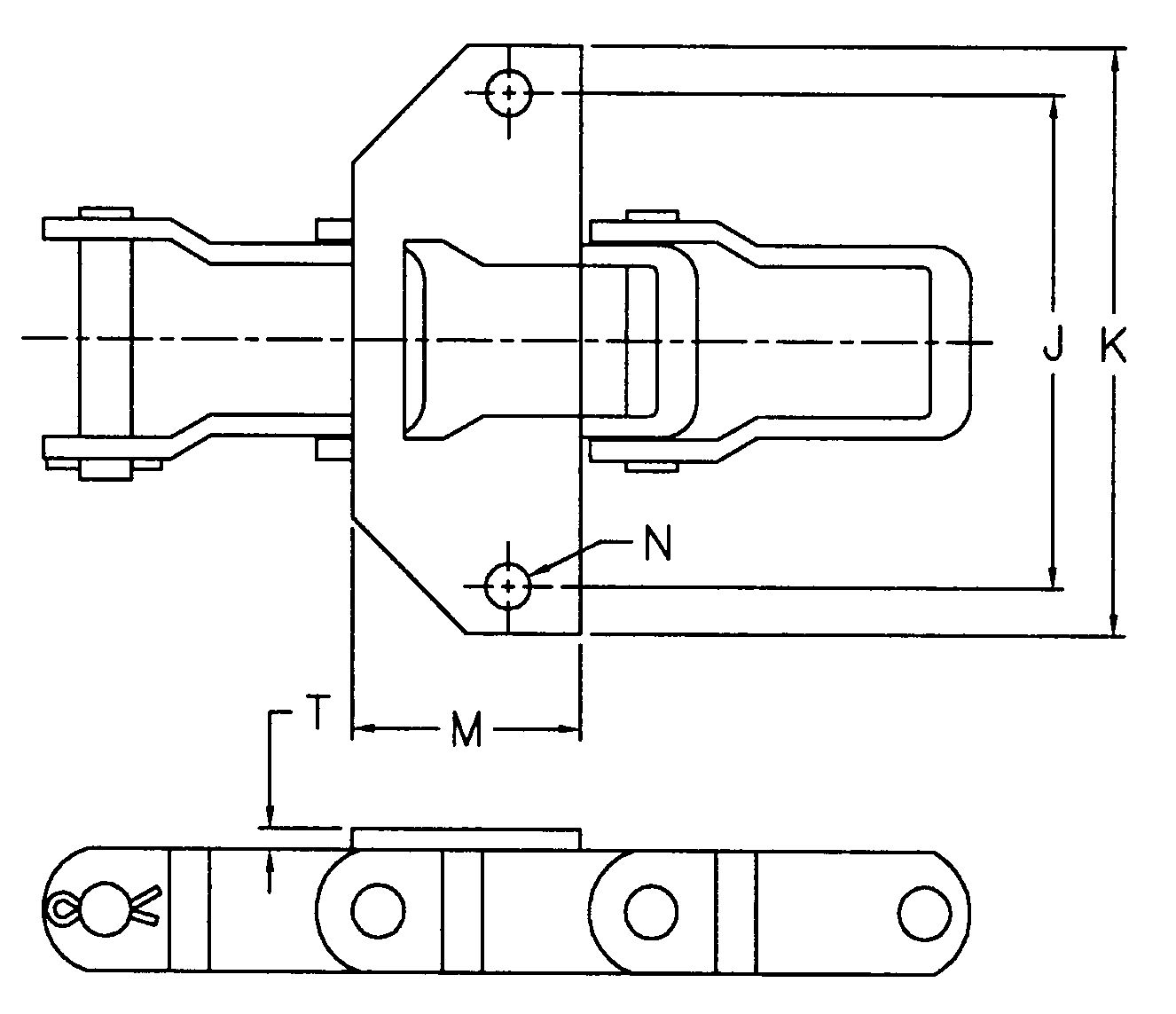 Pintle Chain AL662-K1 AL667H-K1 AL667X-K1 AL667XH-K1