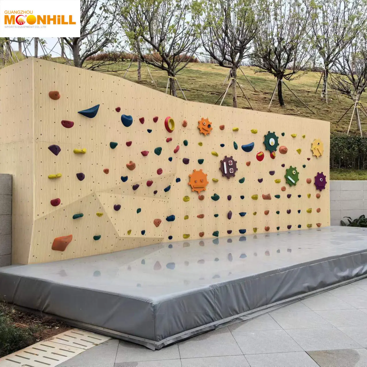 Divertida Pared de escalada en roca para niños, para parques infantiles, directo del fabricante