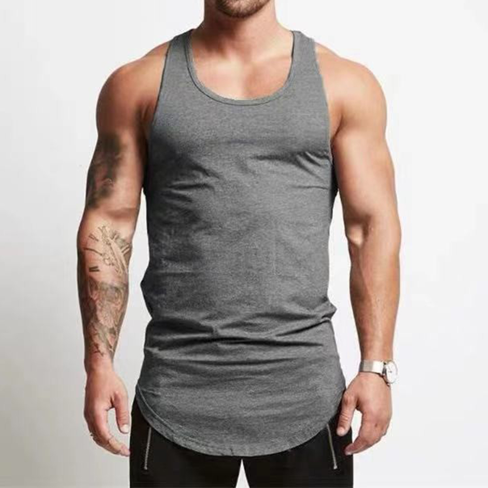 Gris Tank Top hombres