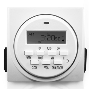 New Designed Time Controller 24 Hour Grounded 7 Day Dual Outlet Digital Timer For Grow Light - Product Image 4