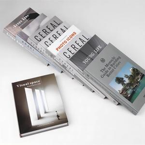 Sert kabuk yabancı dil simülasyon dergisi kitaplar gri kapak okunabilir model oda ekran dekorasyon kitapları - Product Image 3