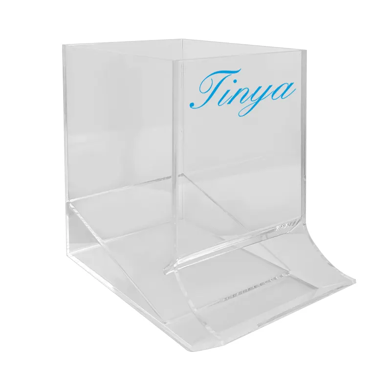 Conteneur de noix en plexiglas transparent sur mesure Organisateur acrylique Boîte de rangement pour bonbons
