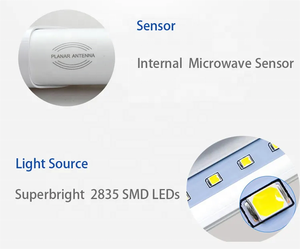 Ceiling Lighting 4Ft with Microwave Radar Motion Sensor CRI <strong>90</strong> 18W Microwave Smart <strong>T8</strong> <strong>LED</strong> Tube Light - Product Image 3