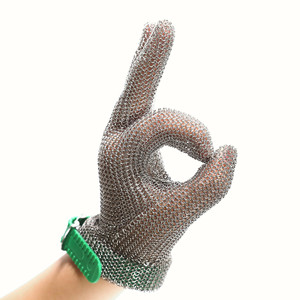 Cut Resistant Stainless Steel Metal Mesh Butcher Chain Mail Glove For Kitchen Cooking, Butcher Meat Cutting Gloves - Product Image 1