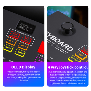 Piano de música portátil, sintetizador Midi, 25 teclas, USB, órgano eléctrico, controlador de teclado MIDI, teclado controlador colorido - Product Image 5