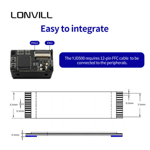 LONVILL ODM TTL USB 2D Scanner Engine Arduino QR Code scansione modulo Scanner di codici a barre