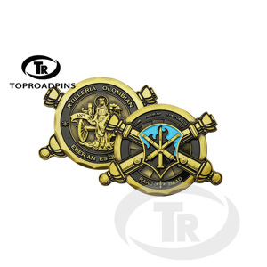 经典价格便宜的什锦图案个性化时尚黄金供应商收藏硬币 - Product Image 3