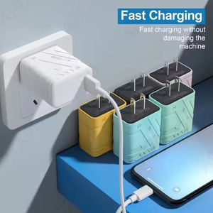 Mecha tarzı 40W PD 3.0 USB-C cep telefonu şarj cihazı Apple Android telefonlar için uygun QC3.0 5V3A çok portlu şarj kafası - Product Image 2