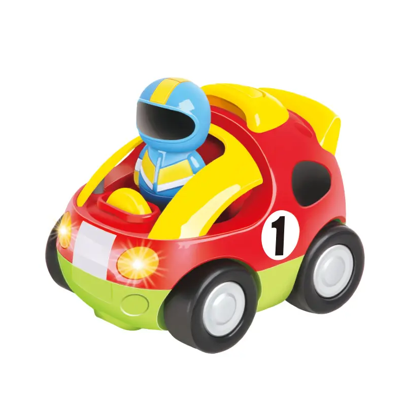 Coche de carreras con Control remoto eléctrico para niños de Amazon 6602 dibujos animados 2,4G rompecabezas Control remoto coche de policía de juguete