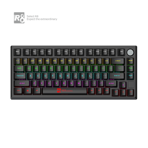 Fabbrica 82 tasti interruttore blu a caldo personalizzato Keycap per Computer giochi USB cablato RGB luce Led tastiera meccanica con manopola - Product Image 4