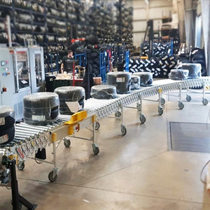 Roller <strong>Conveyor</strong> Manufacturer <strong>Container</strong> Truck <strong>Unloading</strong> <strong>Loading</strong> and <strong>Unloading</strong> Flexible Expandable Roller <strong>Conveyor</strong> for Box Carton - Product Image 5