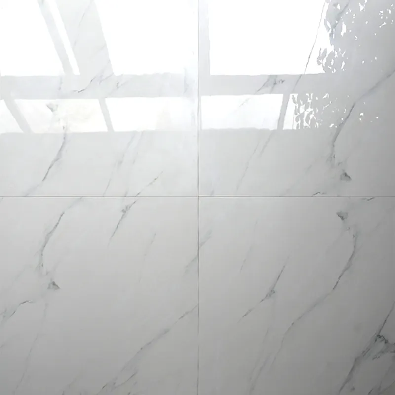 Algeria 24x24 foshan piastrelle per pavimenti in gres porcellanato lucido anti marmo bianco lucido 600x600 standard