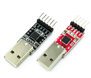 (Alta qualità) CP2102 USB 2.0 a UART TTL 5pin 6pin connettore modulo USB a TTL seriale Converte CP2102 rosso Biack - Product Image 1