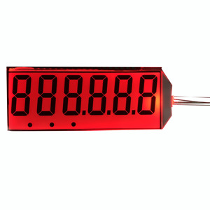 Factory Manufacturer Made 7 segment lcd screen 6 digit 6 punkt Transmisive lcd display mit LED Backlight für Electronic skala - Product Image 3