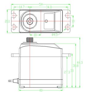Feetech FB5311M 360 grado Servo digitale RC barche auto per Arduino Robot aeroplano giocattoli di dimensioni Standard 6V 15KG in metallo