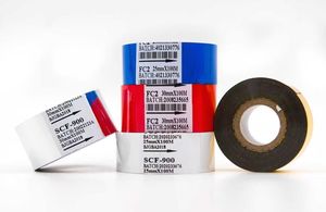 ริบบิ้นฟอยล์เข้ารหัสความร้อนที่มีความคมชัดสูง FC2ทองริบบิ้นถ่ายโอนความร้อนแบบกำหนดเองสำหรับชุดอุปกรณ์ IOT และการทำเครื่องหมายวันที่ผลิต - Product Image 5