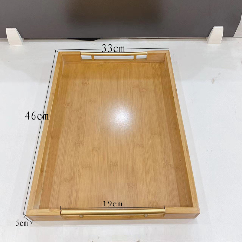 ขนาดใหญ่พร้อมหูจับขอบทอง 45*33*5ซม