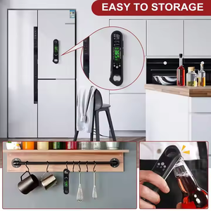 Digital Instant Read Food <strong>Thermometer</strong> <strong>with</strong> 2 Detachable Probes Calibration &amp; Alarm <strong>Function</strong> Temperature Controller Theory - Product Image 4