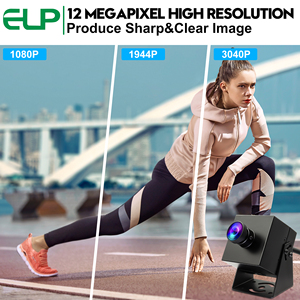 ELP 12MP fotocamera USB 1080P 120fps 4K 30fps Lightburn con M12 messa a fuoco manuale per Raspberry Pi Windows e Mac OS