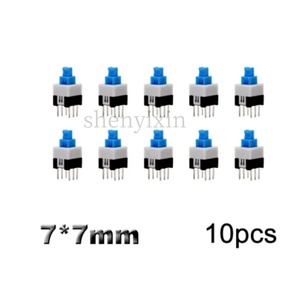 10 PCB tattile Micro Mini chiavistello pulsante di blocco automatico interruttore di sblocco DIP 6 Pin tappo 5.8*5.8/7*7/8*8/8.5*8.5mm - Product Image 4