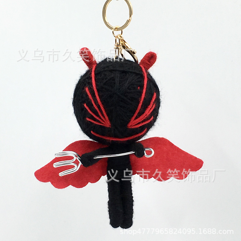 Black demon with key ring