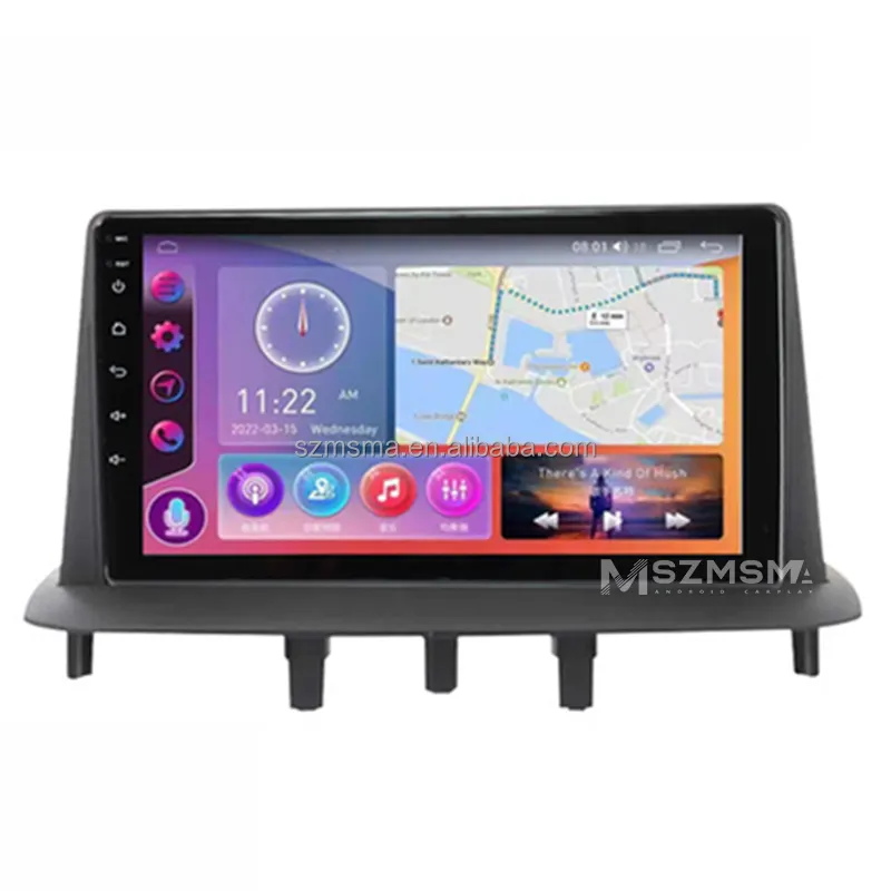 Maisimei ventilador de refrigeración Android 11 navegación GPS para coche para Renault Megane 3 Fluence 2008-2014 Auto Radio coche Video Control de voz