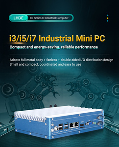 LH10-WIPC Fanless Embedded Box Computer I5 7th Gen 8g RAM 128g SSD Edge Computing industriale Mini PC per l'automazione industriale - Product Image 4