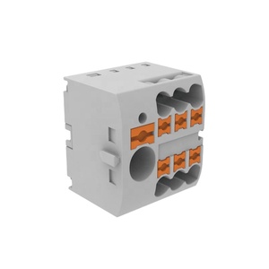 Bloque de terminales de conexión Push-In eléctrico montado en riel Din Bloque de distribución para aplicaciones de distribución - Product Image 3