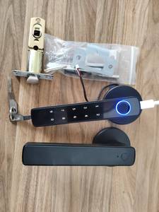 Tuya App Keyless Entry Finger abdruck Touch Keypad Lock mit reversiblem Griff Control Key Code Biometrisches Smart Lock - Product Image 4