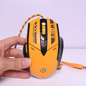 Mouse da Gaming con cavo infico W6 cablato 12800DPI Mouse con filo a 6 pulsanti per PC Computer portatile MacBook mouse da gioco - Product Image 1