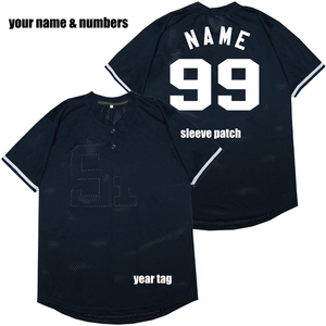 قميص بيسبول مخصص لنيويورك من البوليستر مع تطريز سريع الجفاف بتصميم عتيق ومتعدد التقنيات للسوفتبول - Product Image 6