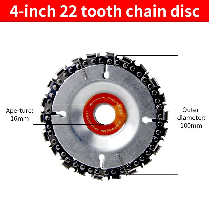 4-inch 22 tooth chain disc