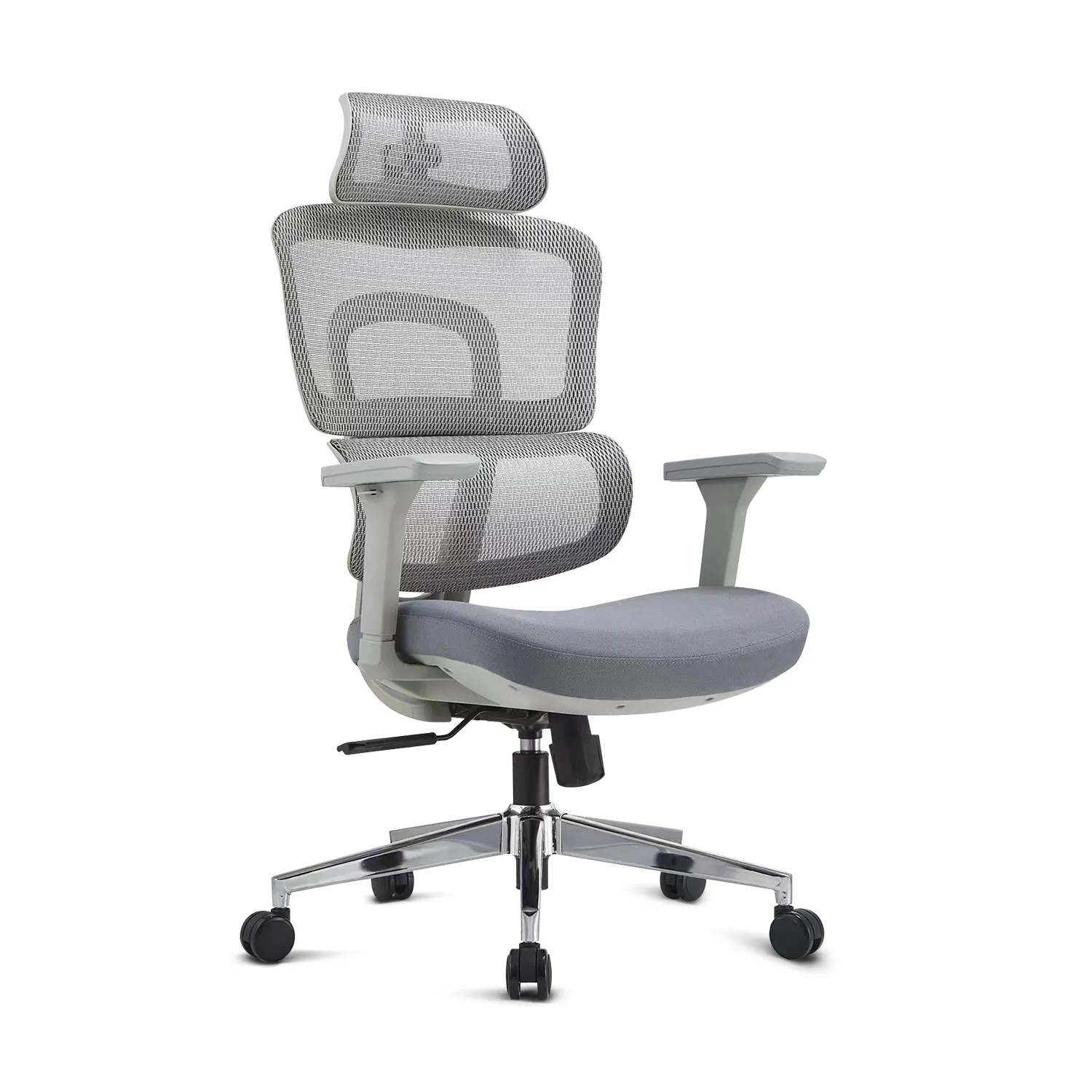 Reposabrazos 2D con respaldo alto, silla de oficina reclinable ergonómica, silla de oficina de tela de malla completa con reposacabezas